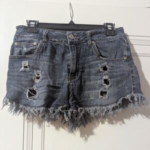 Distressed Denim Women Shorts